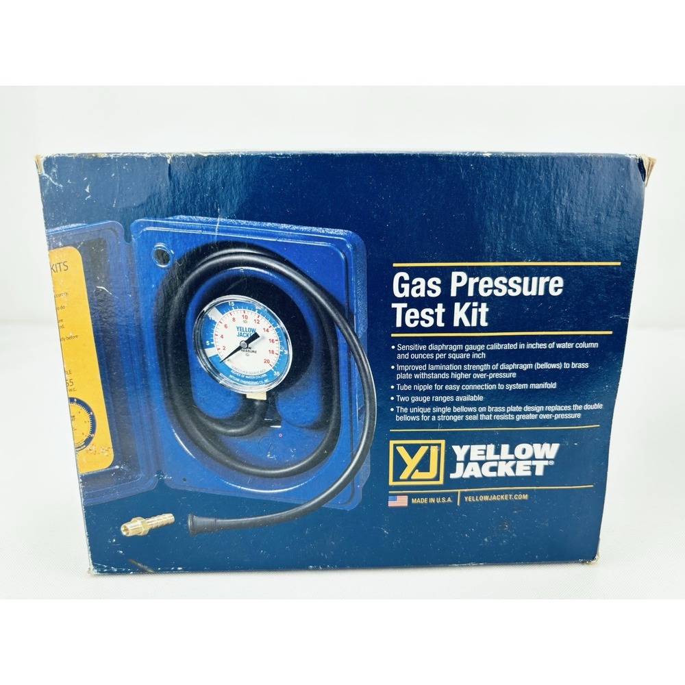 Ritchie Yellow Jacket 78060 Gas Pressure Test Kit 0-35" W.C. with Case